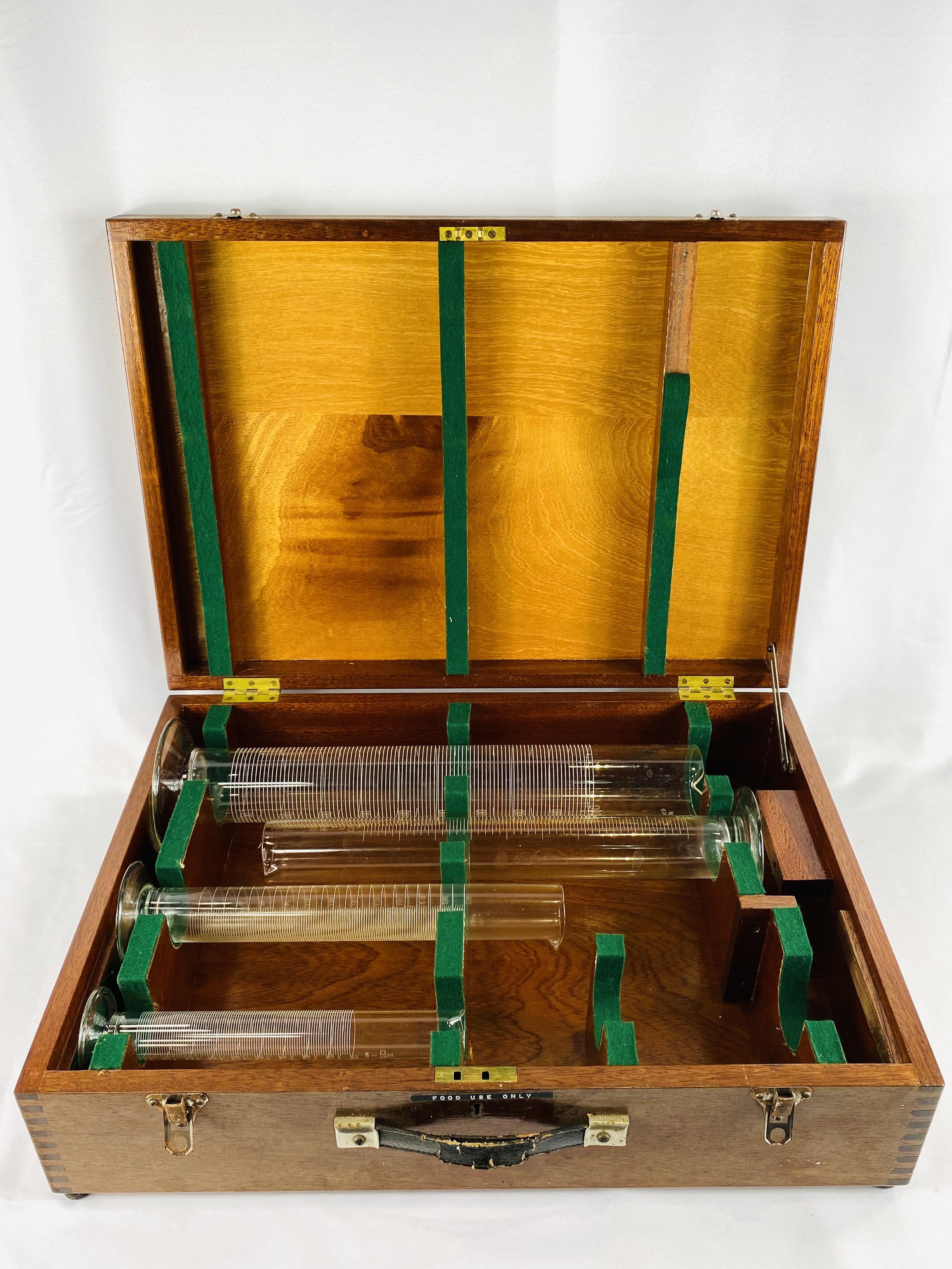 Mahogany box containing laboratory measures - Image 2 of 3