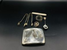 Collection of various hallmarked silver items