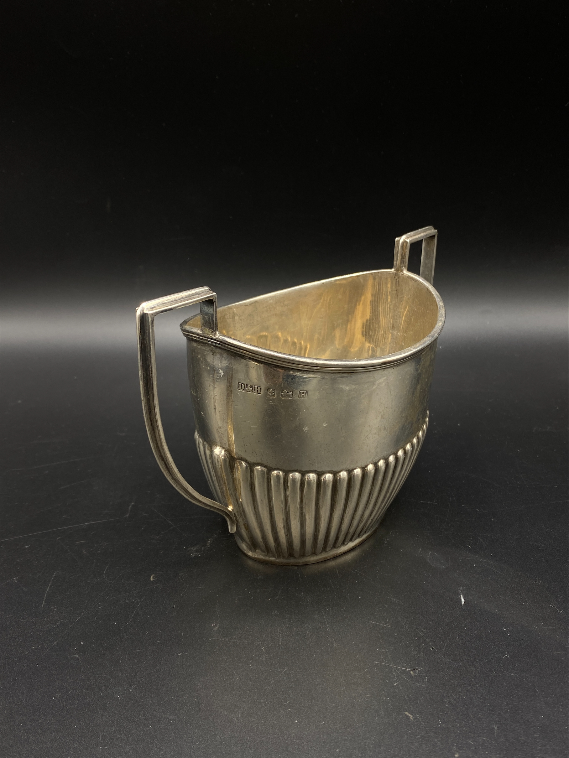 Deykin & Harrison silver cream and sugar bowl - Image 2 of 6