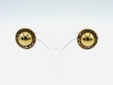 Pair of 9ct gold earrings