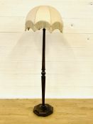 Oak standard lamp