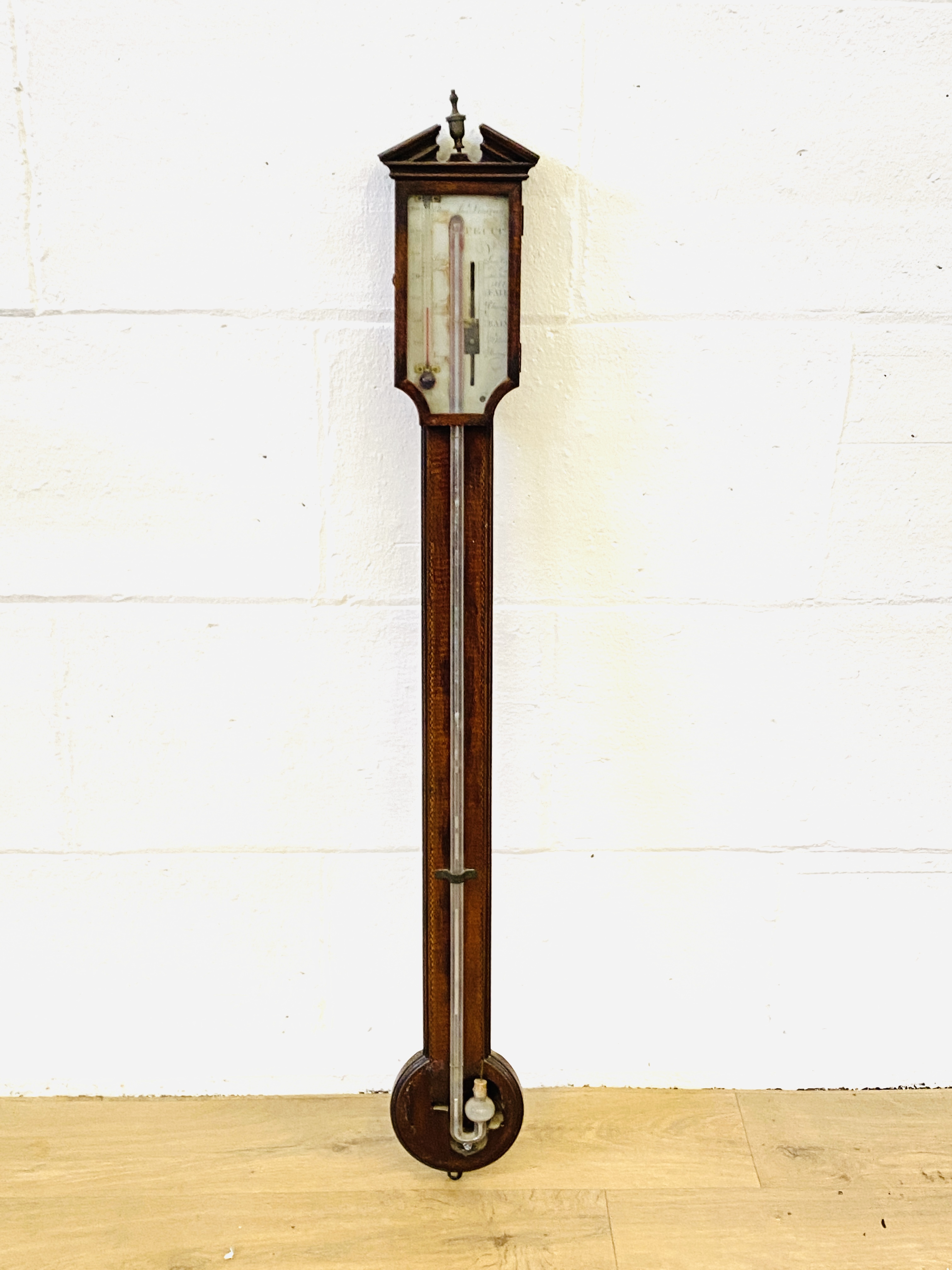 Mahogany stick barometer