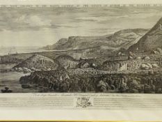 Lithograph of the Giants Causeway along with two others