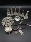 A quantity of silver for repair or restoration