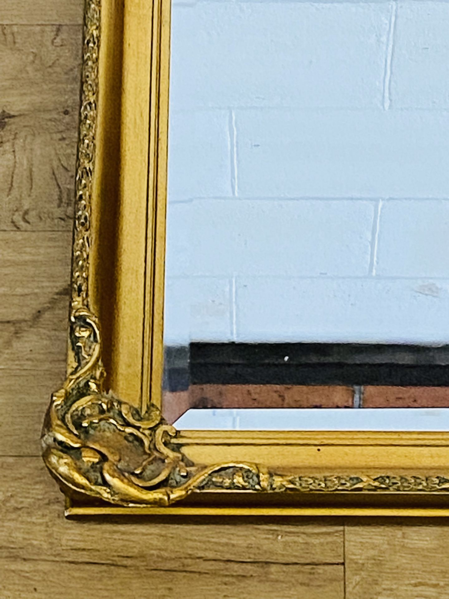 Gilt wood mirror - Bild 3 aus 3