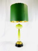 Opaque glass table lamp