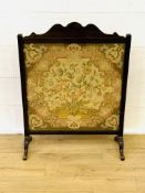 Oak framed tapestry fire screen