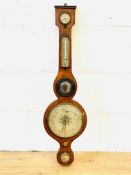 Mahogany barometer