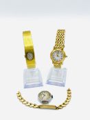 Three ladies wrist watches