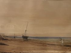 William Philip Barnes Freeman, watercolour of Norfolk coast