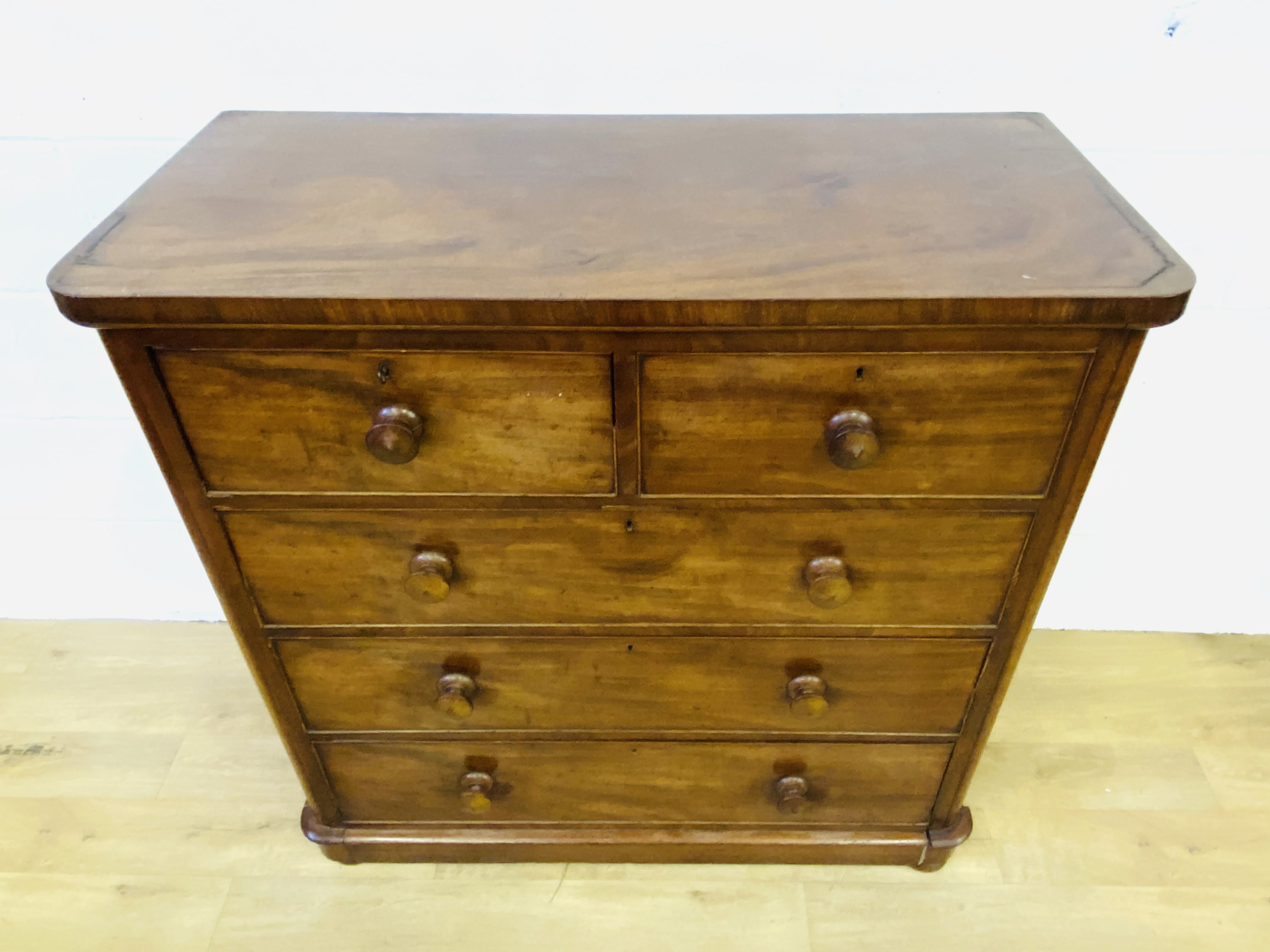 Mahogany chest of drawers - Image 5 of 6