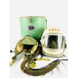 A Russian cold war era high altitude GSH-6 pilots helmet