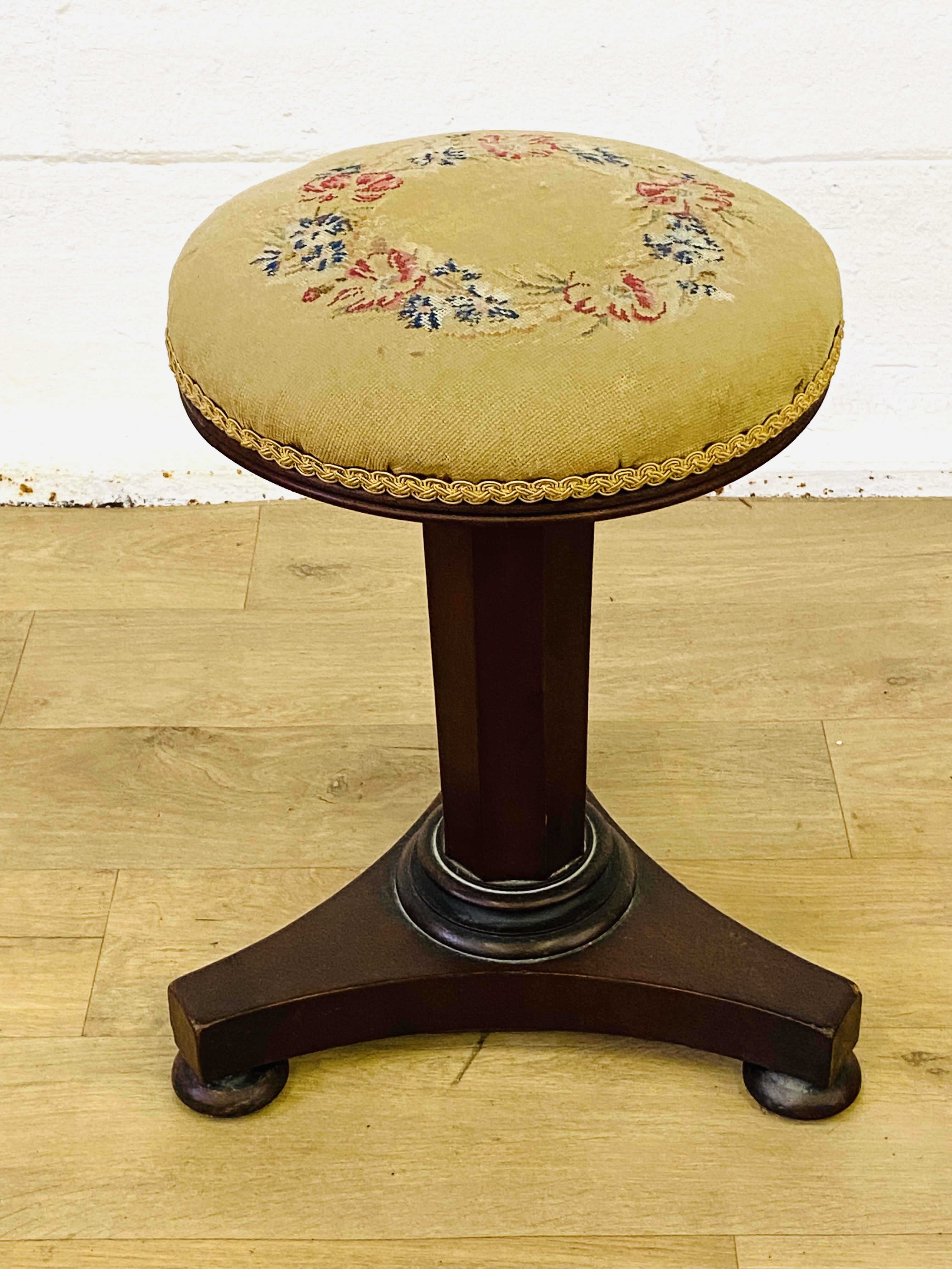 Victorian mahogany stool - Image 2 of 5