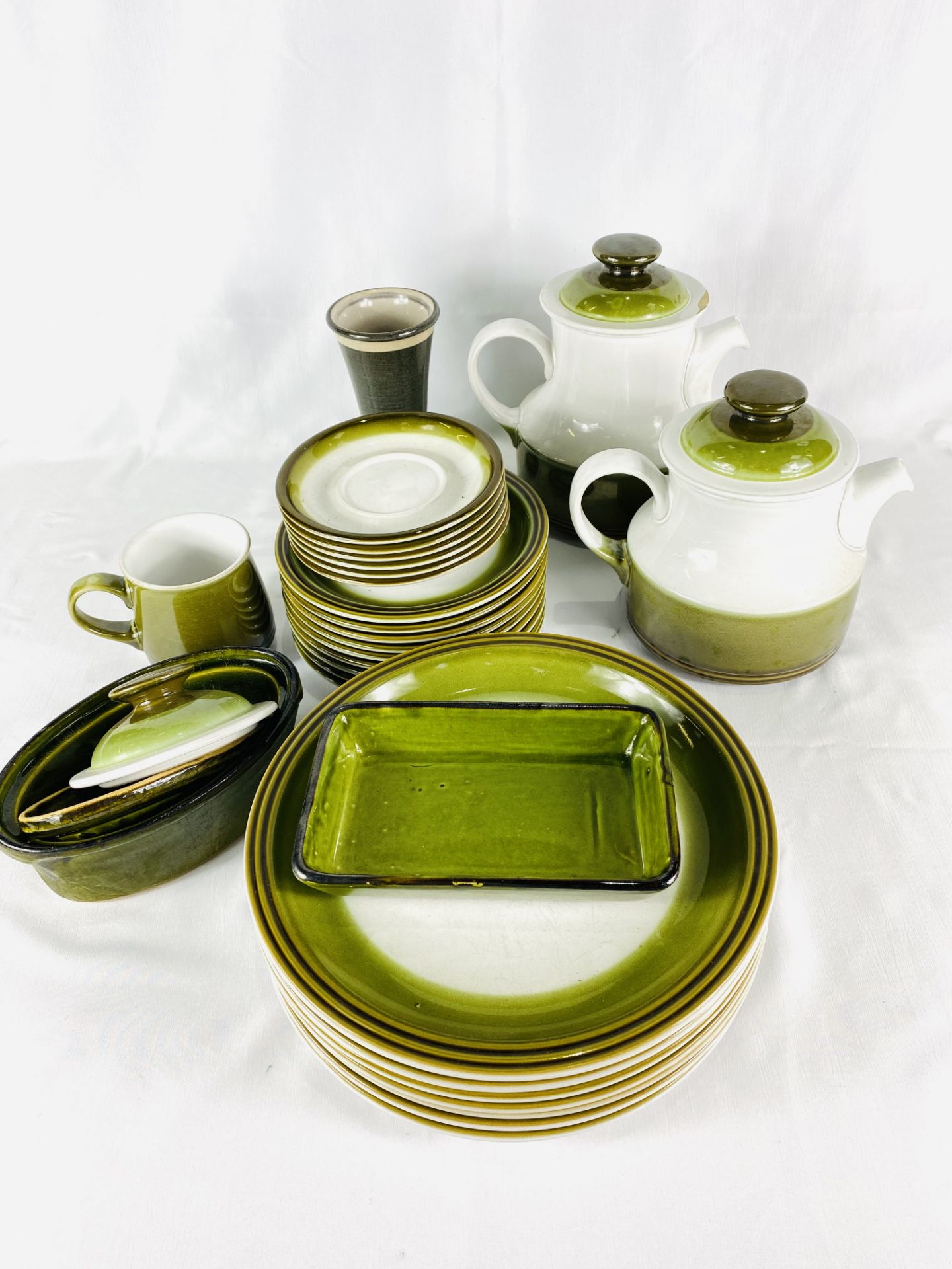 Quantity of green and white tableware, to include some Denby - Image 5 of 8