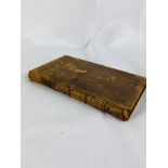 Leather bound book, 1739