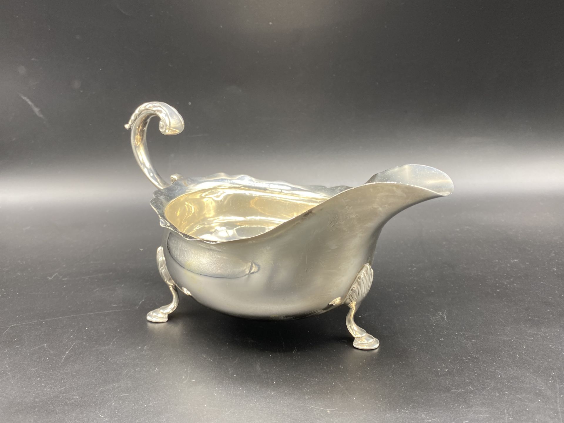 Silver sauce boat, 1921 - Image 4 of 4