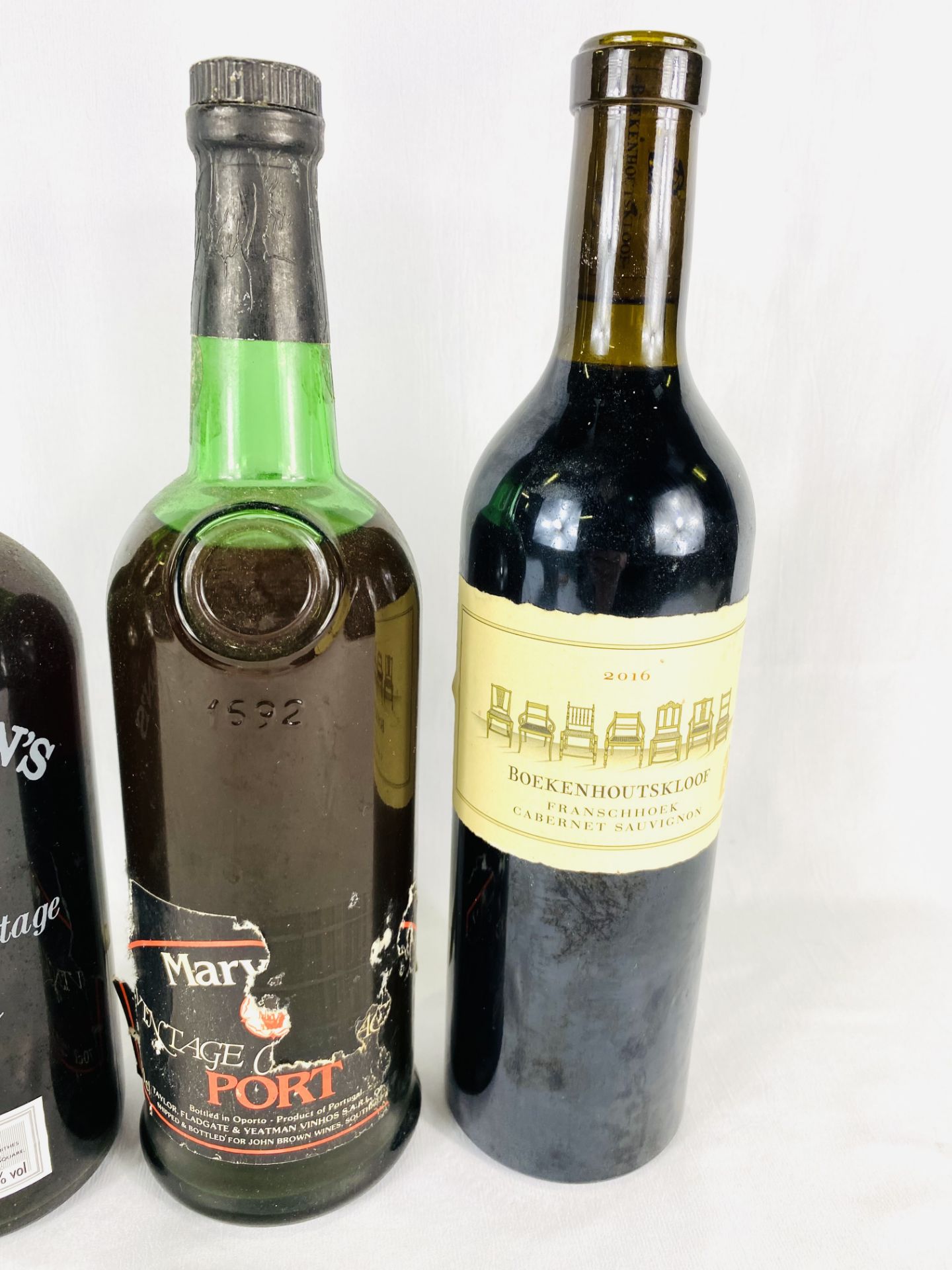 Two bottles of port together with a bottle of wine - Image 4 of 4
