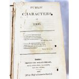 Public characters of 1806, edited by and published for Richard Phillips, printed 1806.