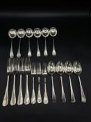 Quantity of silver cutlery