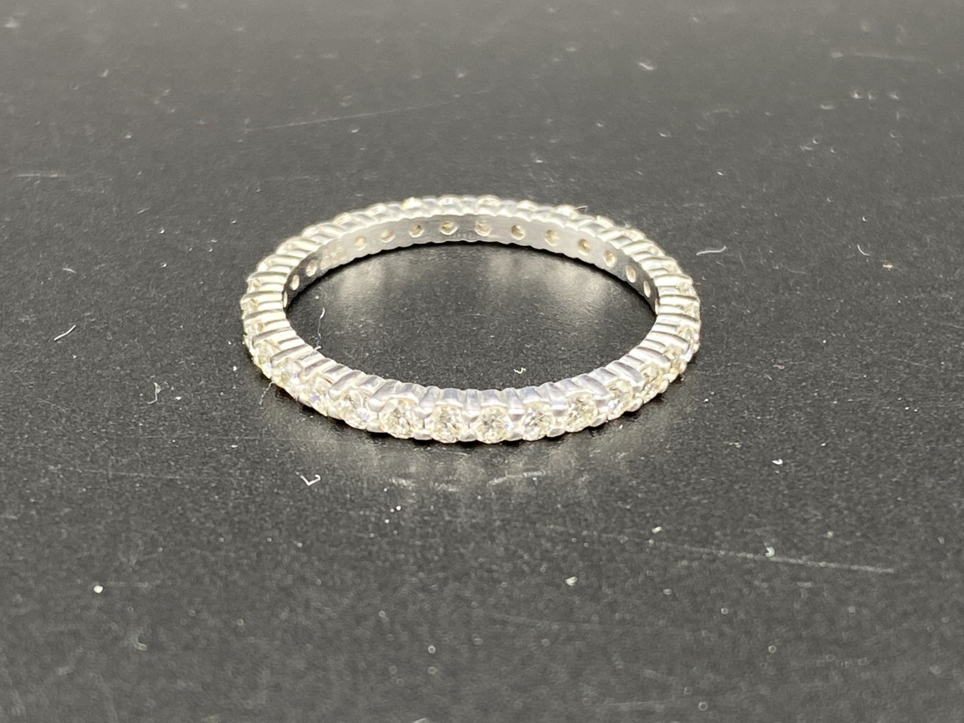 18ct white gold and diamond eternity ring - Image 2 of 6