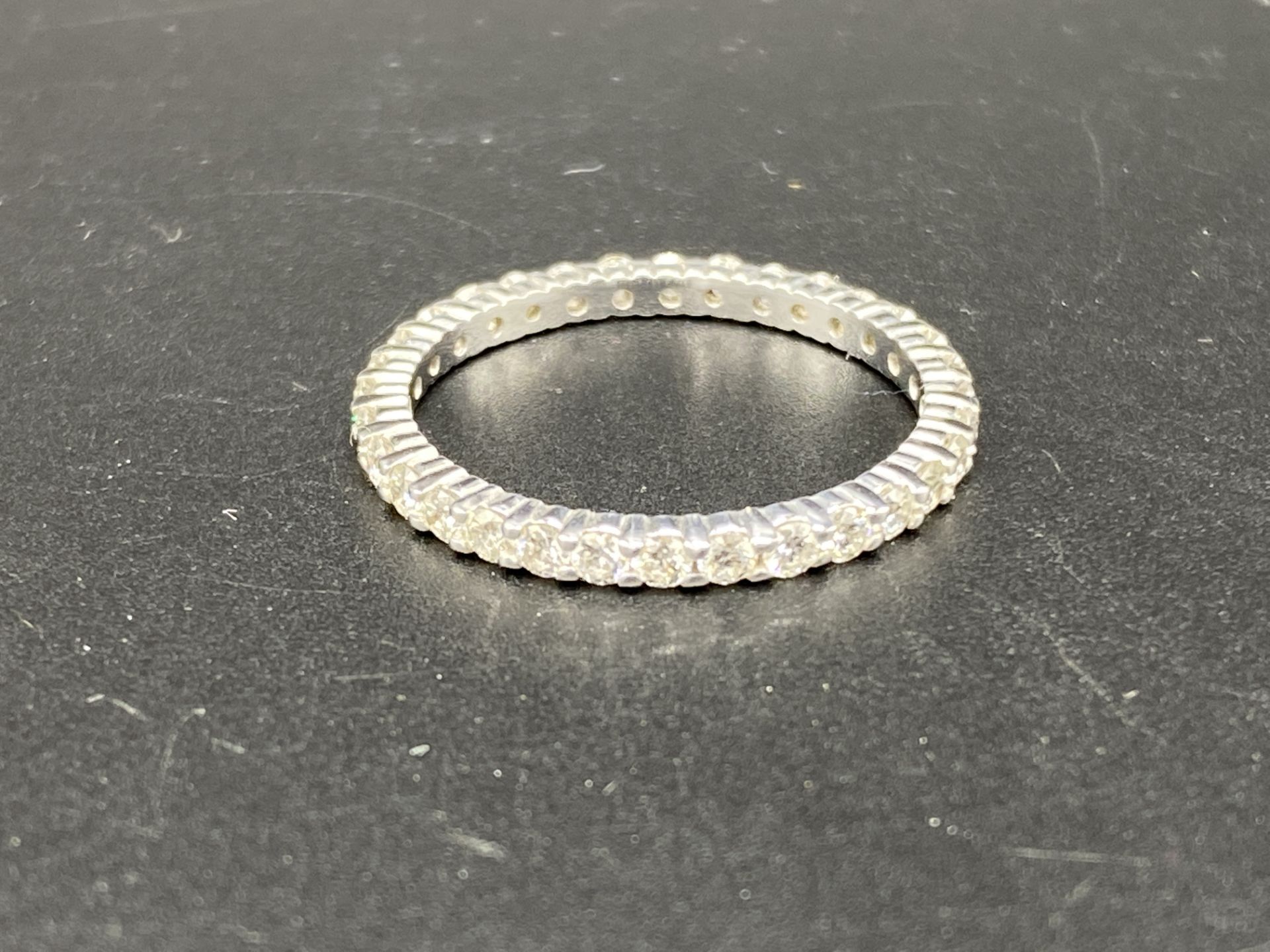 18ct white gold and diamond eternity ring - Image 6 of 6