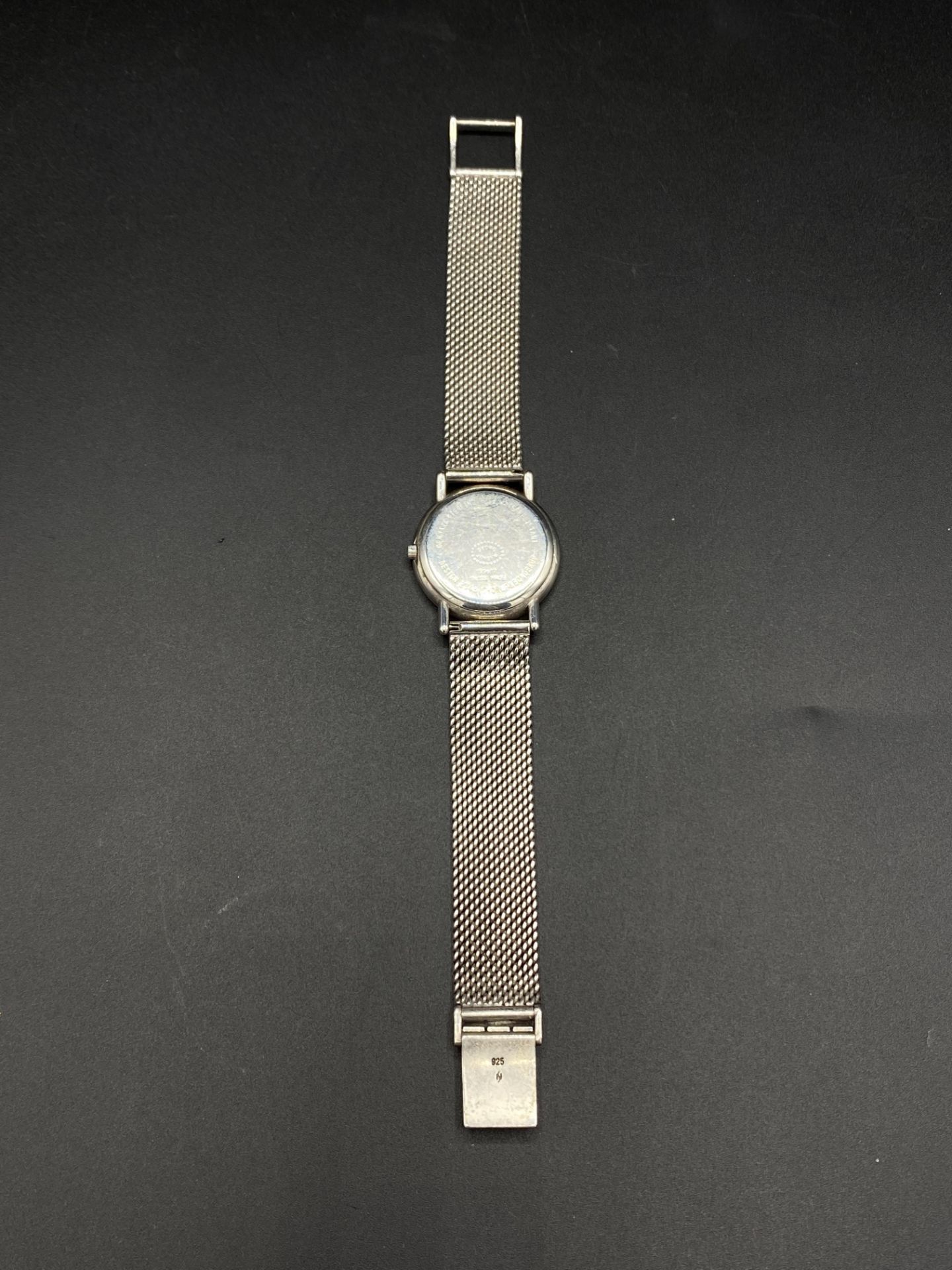 A ladies Thorup & Bonderup for Georg Jensen wrist watch with silver strap and case - Bild 4 aus 5