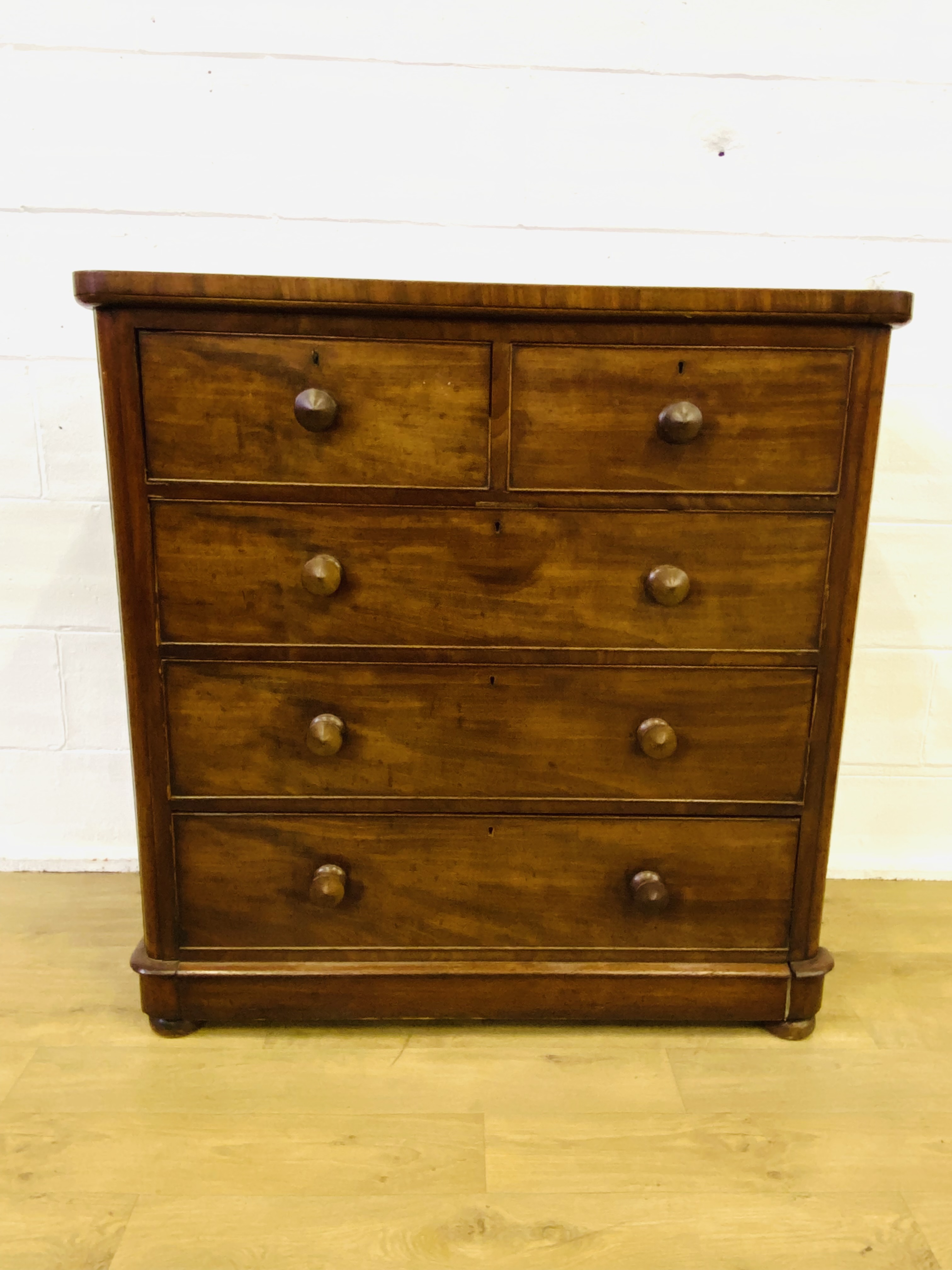 Mahogany chest of drawers - Image 6 of 6