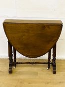 Mahogany dropside table