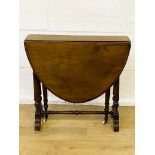 Mahogany dropside table