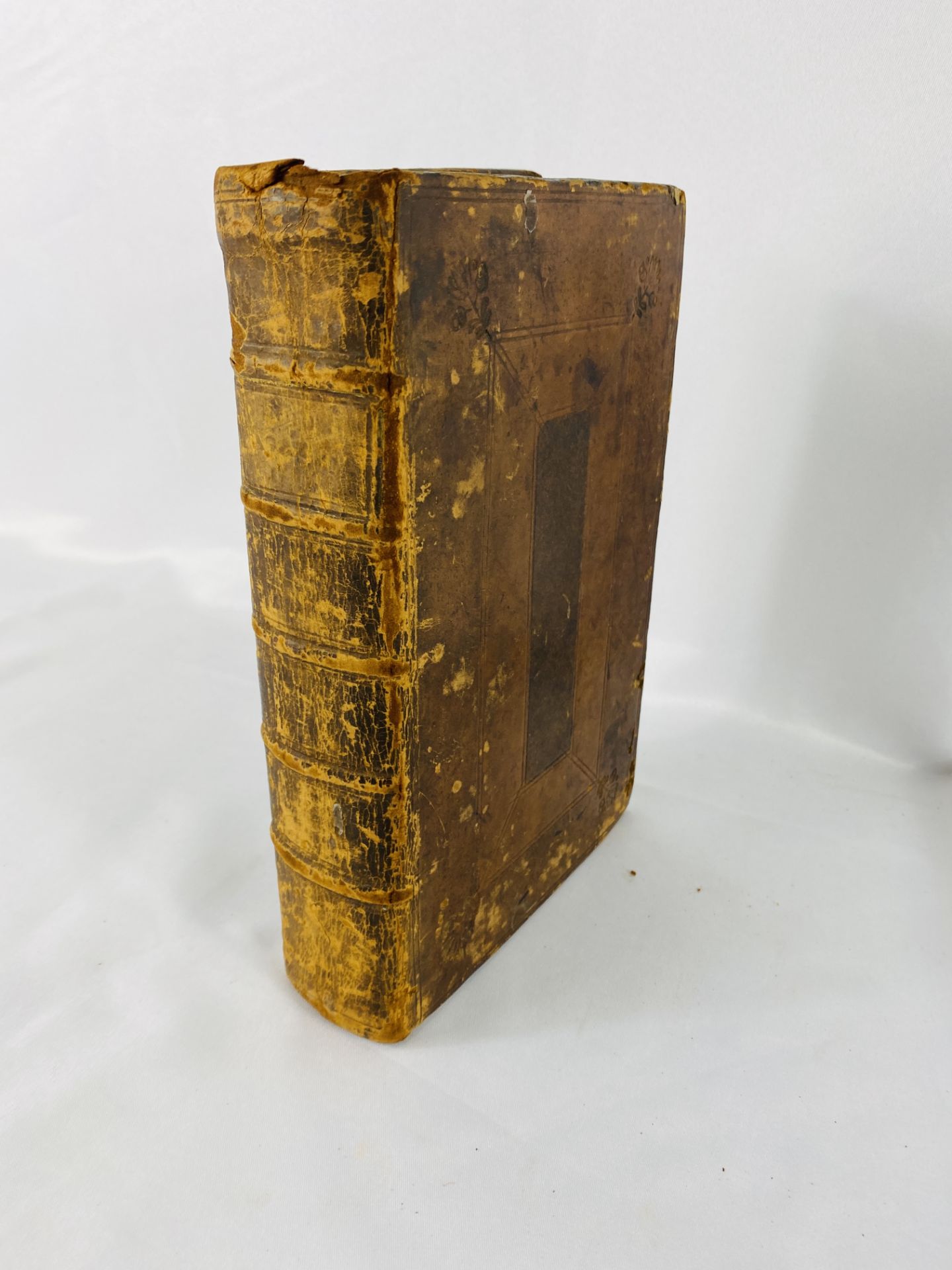 Leather bound book, The London magazine and Monthly Chronologer, 1736