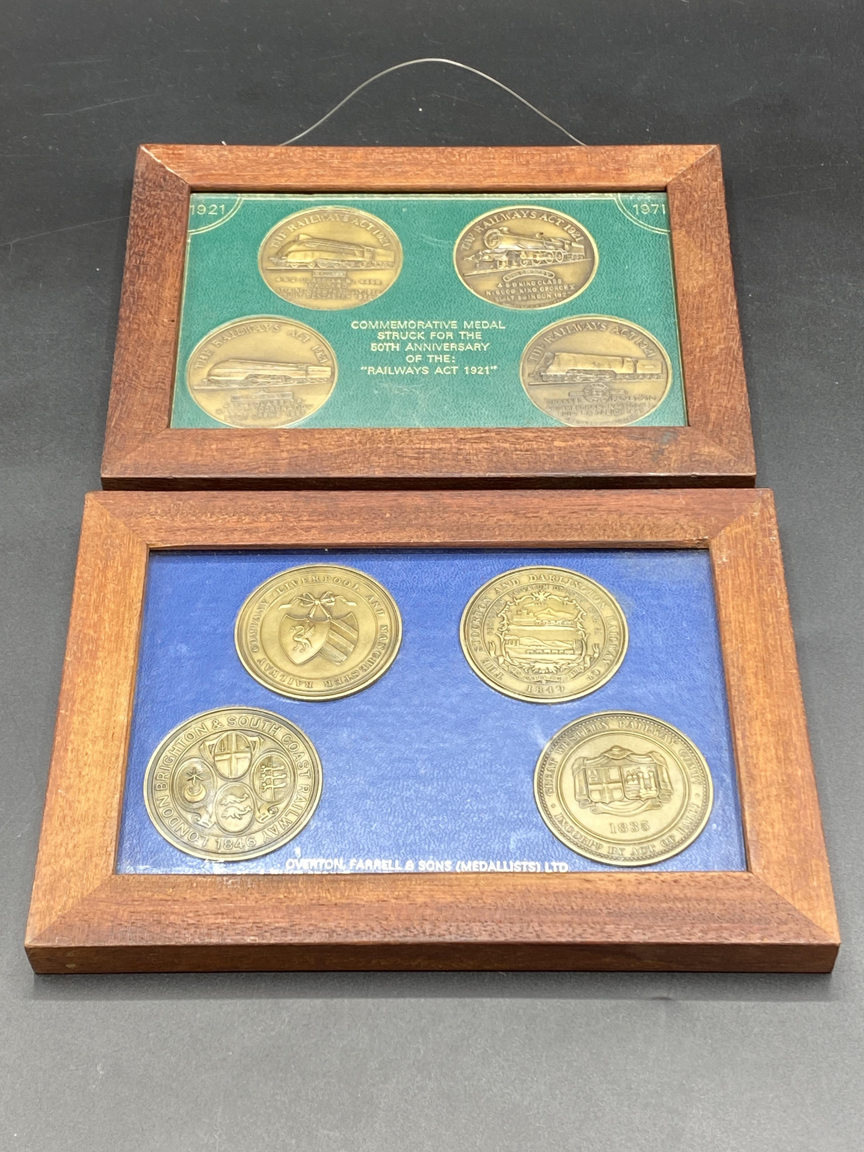 A collection of commemorative medals