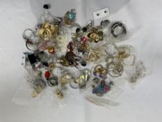 Approximately seventy pairs of costume jewellery earrings