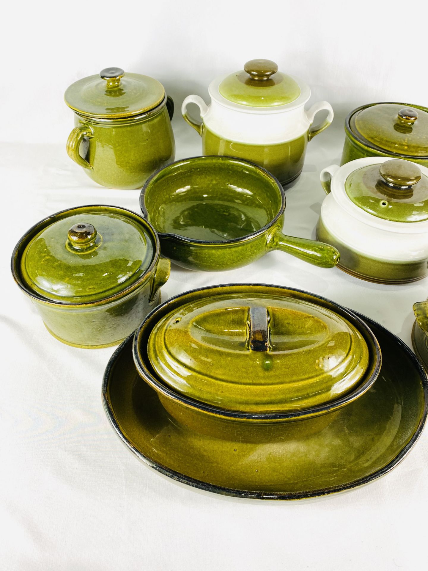 Quantity of green and white tableware, to include some Denby - Image 2 of 8