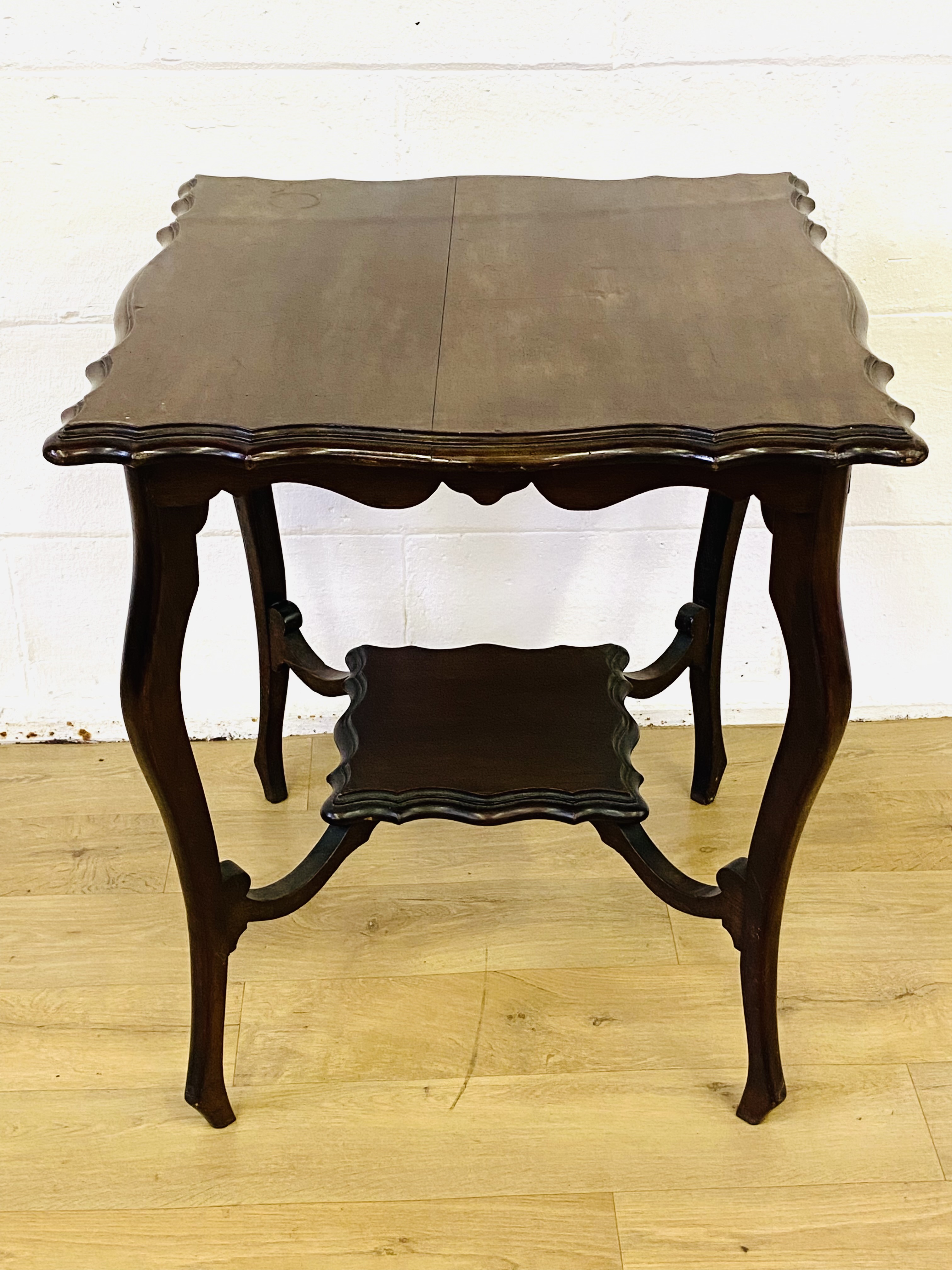 Mahogany display table