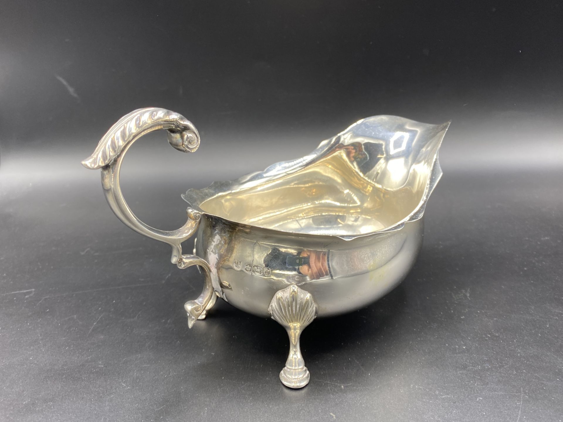 Silver sauce boat, 1921 - Image 3 of 4