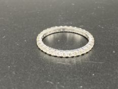 18ct white gold and diamond eternity ring