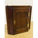 Oak corner cupboard