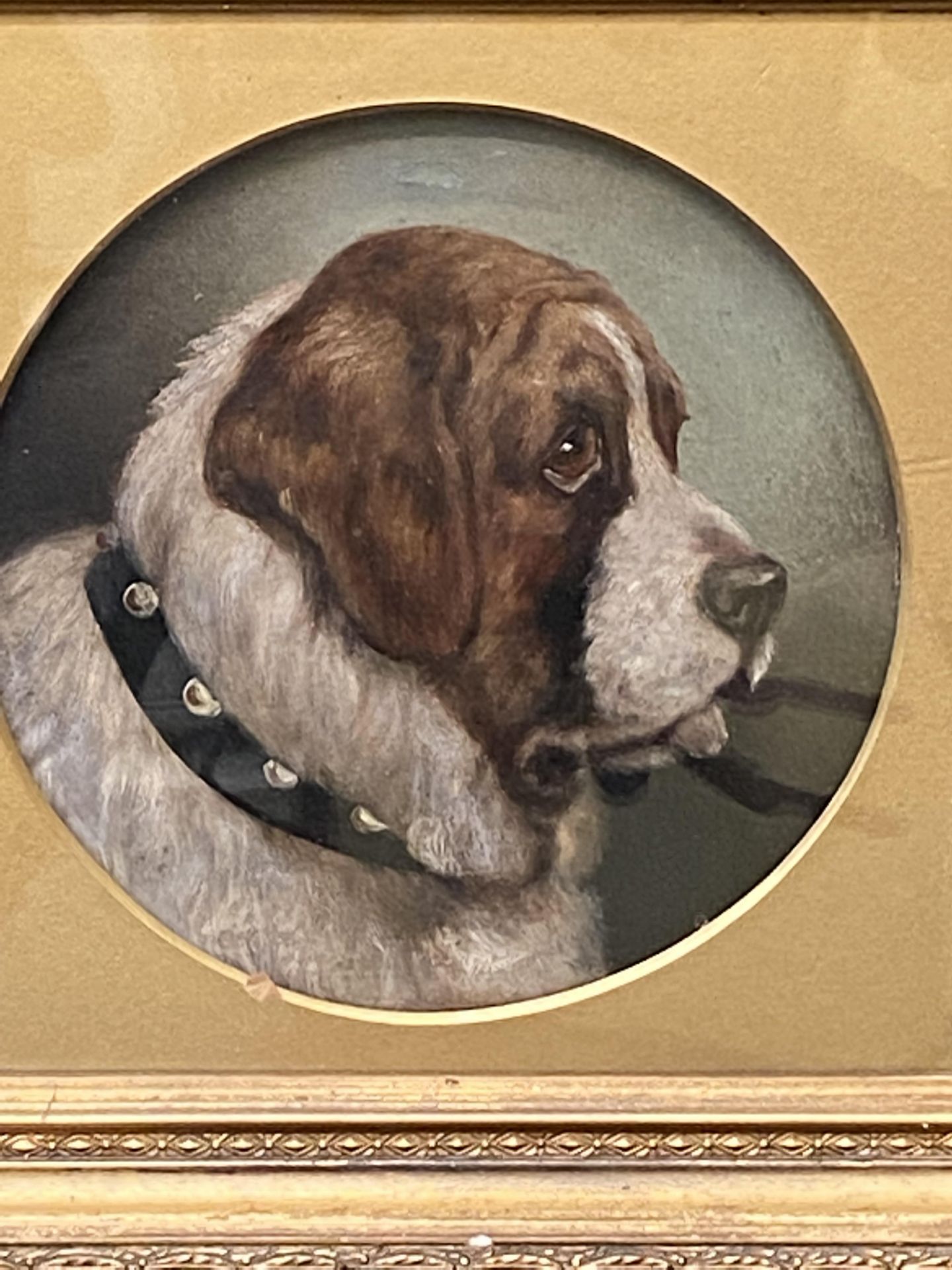 Framed and glazed oil painting of a dog - Image 2 of 2