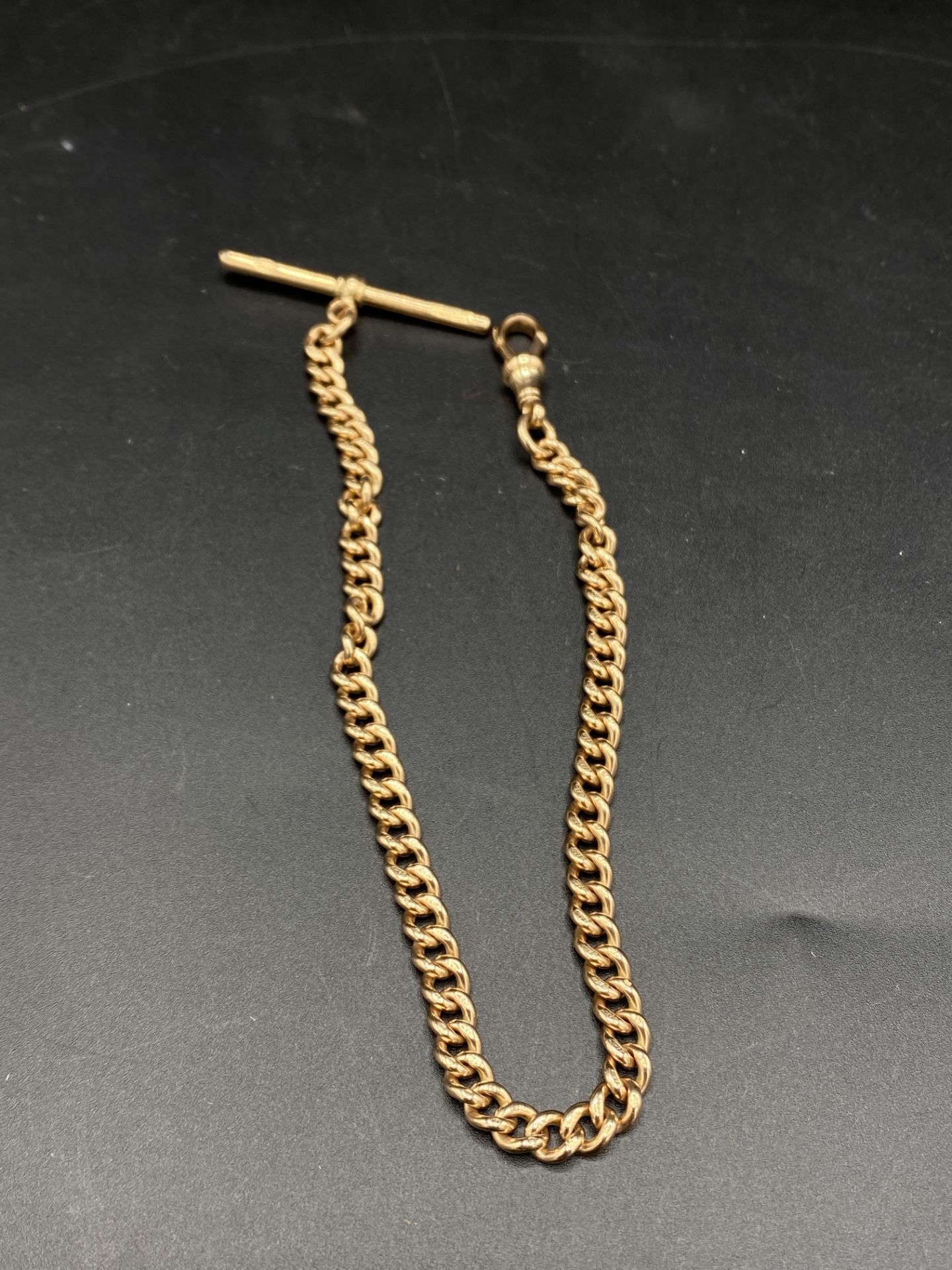 9ct gold fob chain - Image 2 of 3