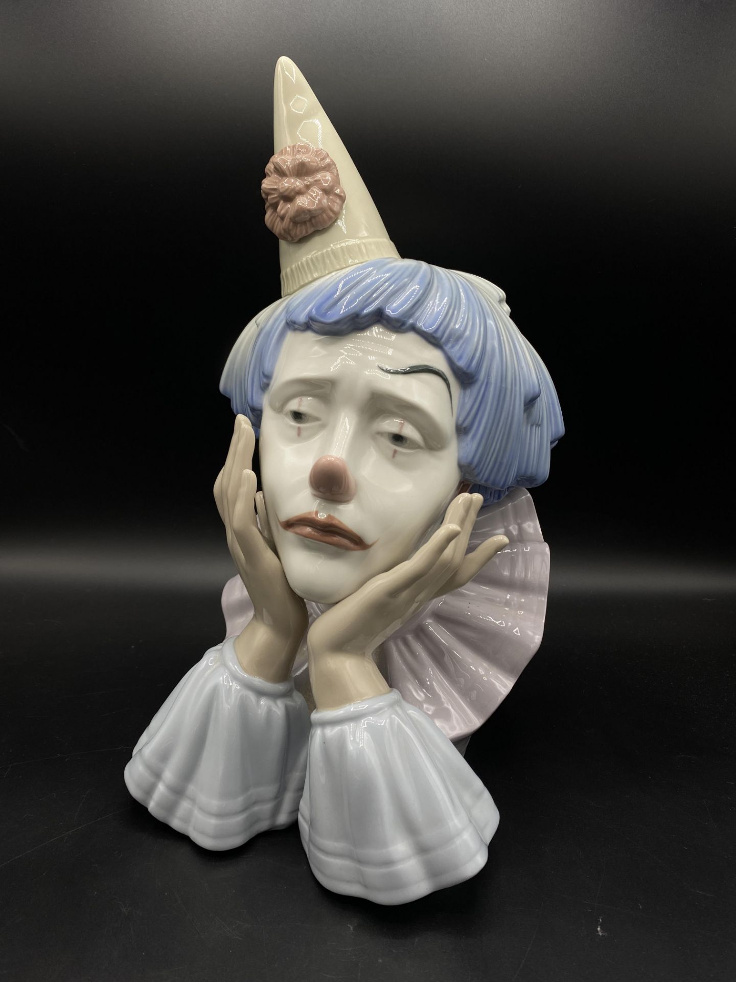 Lladro porcelain clown bust