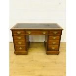 Mahogany pedestal desk