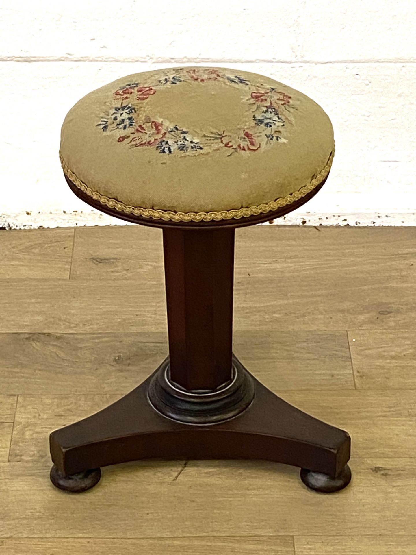 Victorian mahogany stool - Bild 4 aus 5