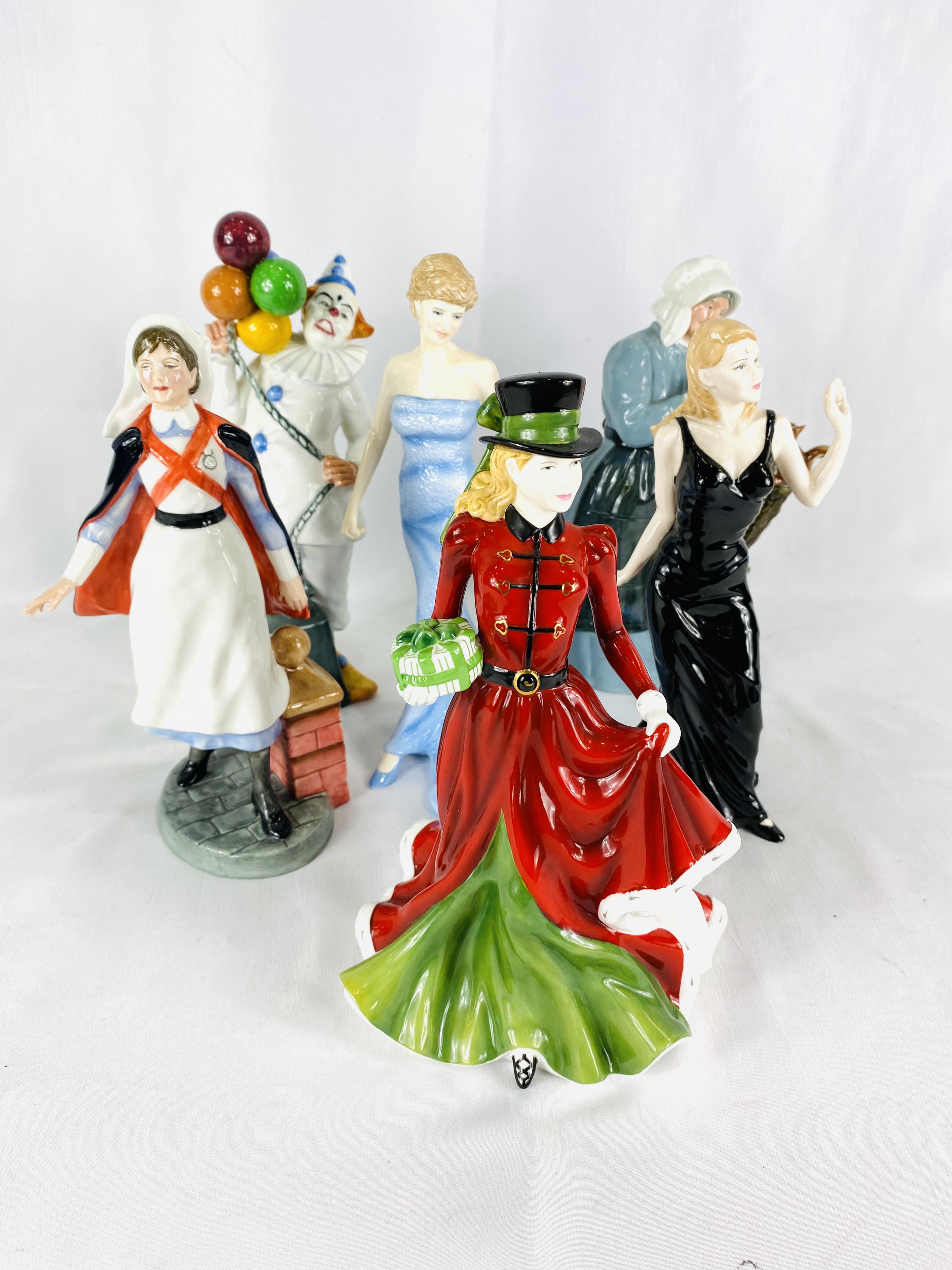 Six Royal Doulton figurines