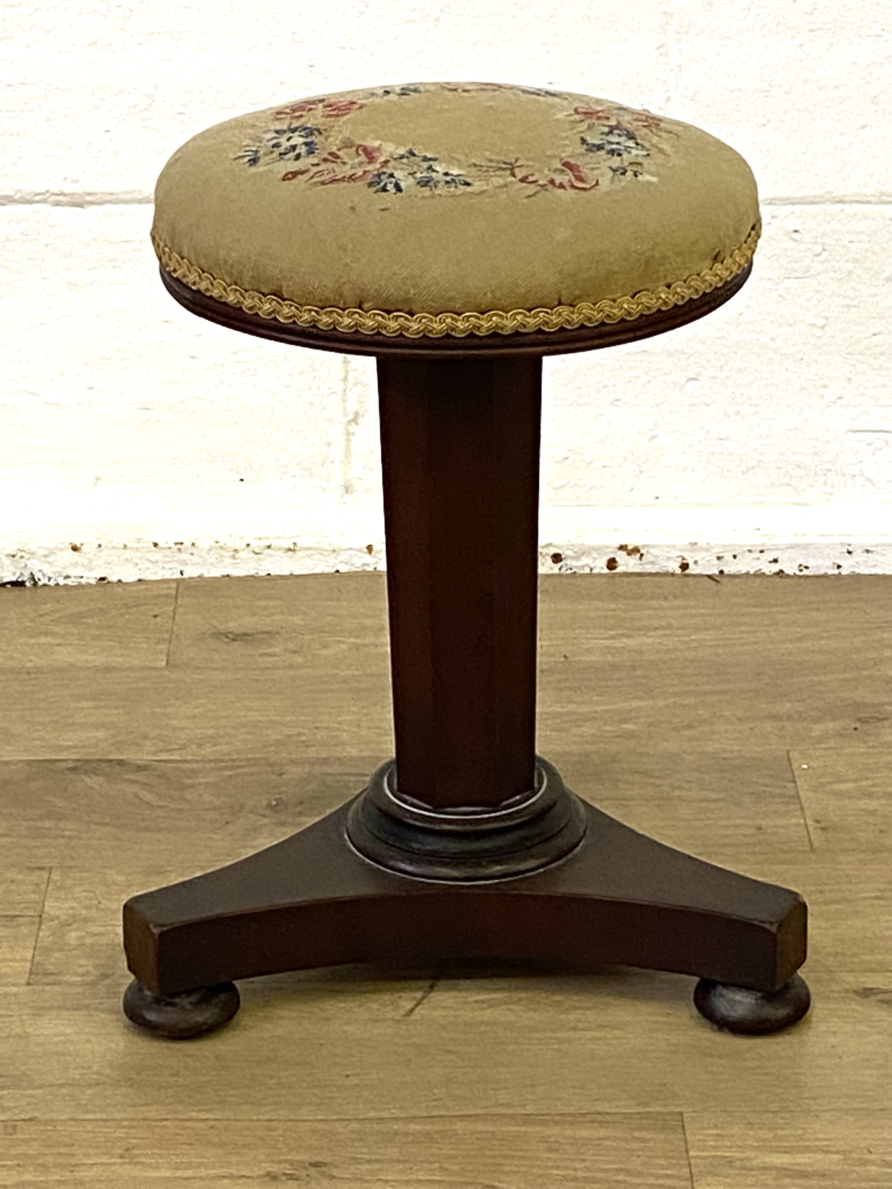 Victorian mahogany stool - Image 3 of 5