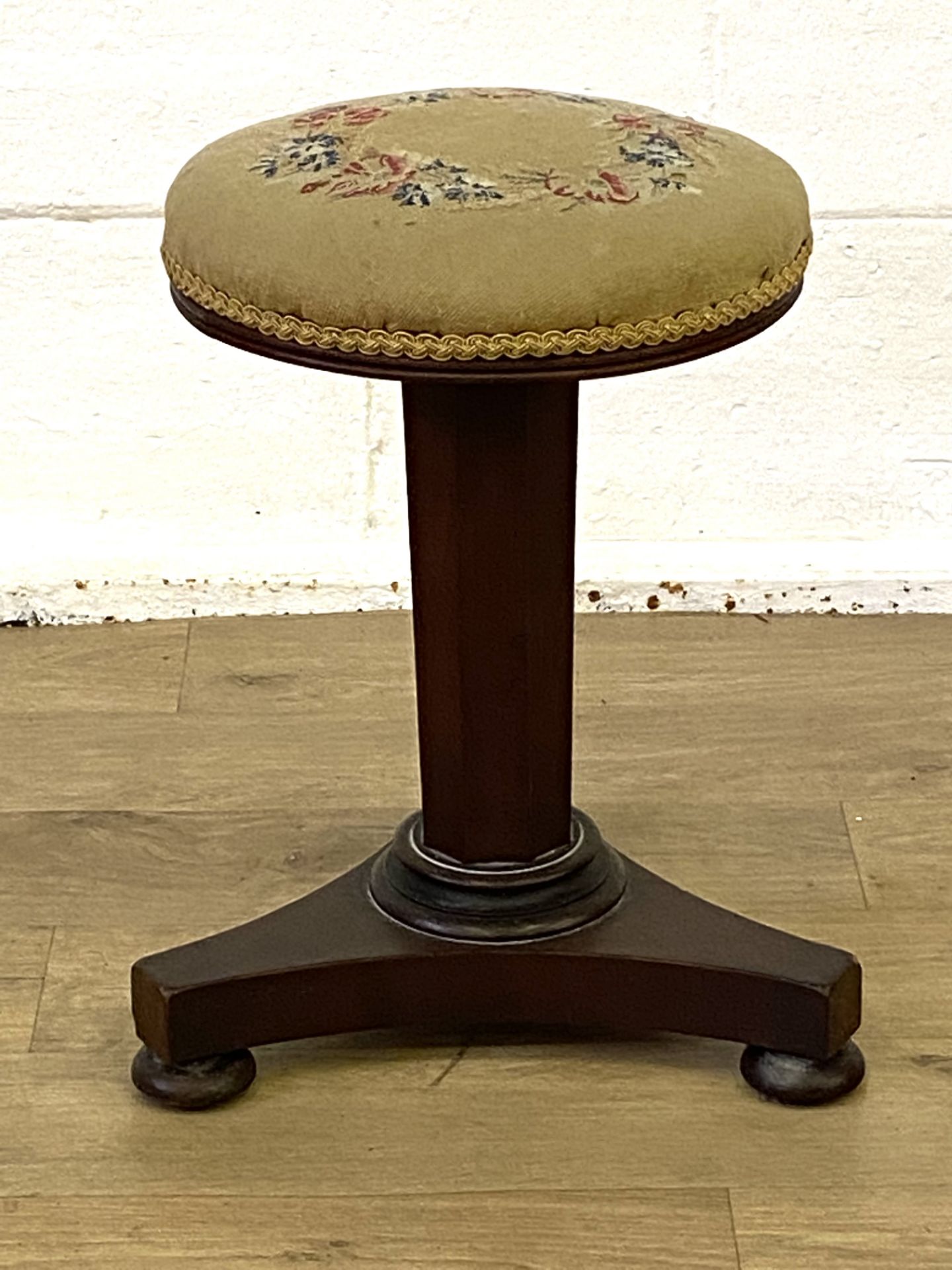 Victorian mahogany stool - Bild 3 aus 5