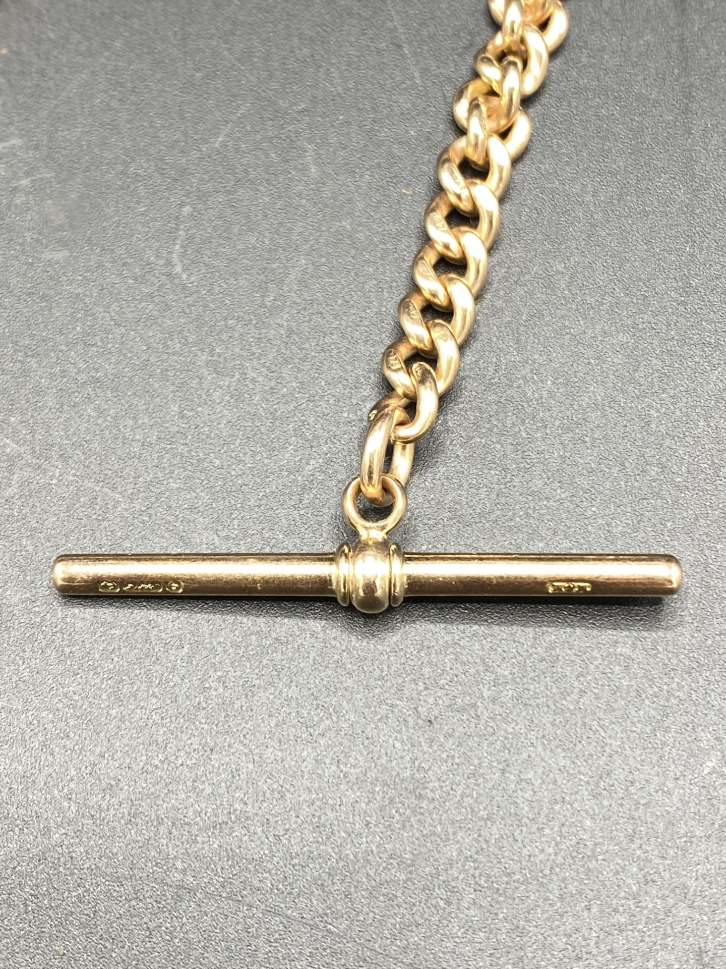 9ct gold fob chain - Image 3 of 3