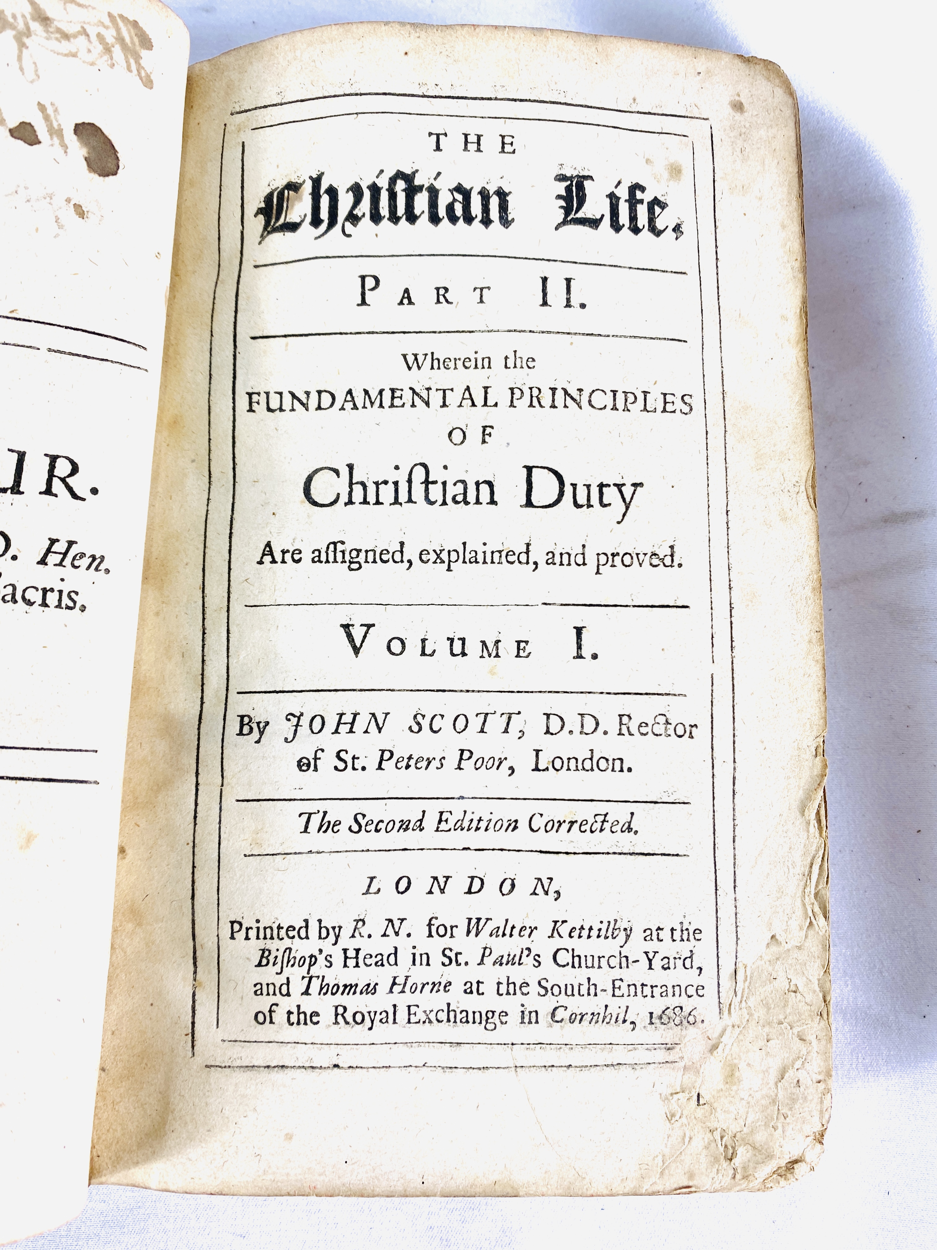 The Christian Life by John Scott, published London 1686.