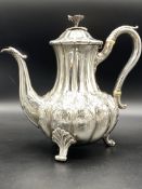 Victorian silver coffee pot