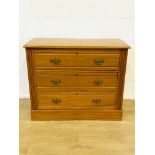 Pine chest of three drawers