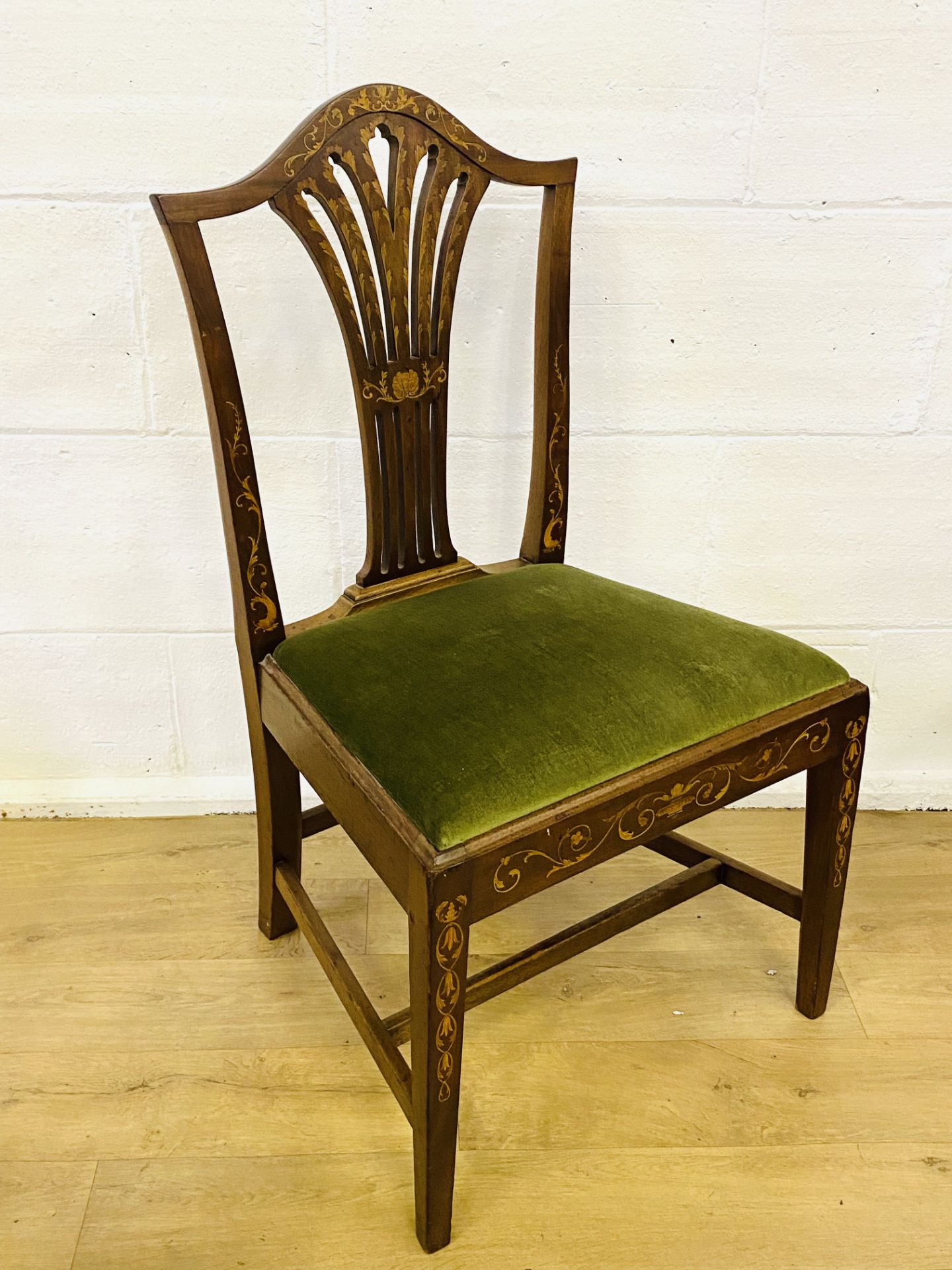 Set of ten mahogany dining chairs - Image 7 of 7